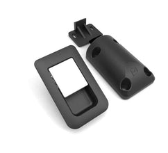 Reimo Snap lock 36 x 59 mm for door thicknesses 12 - 18 mm - Matt Black / Chrome - 52496 | Stahlor image 2