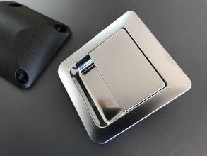 Reimo Snap lock 55 x 59 mm for door thicknesses 12 - 18 mm - Matt chrome - 52499 | Stahlor image 2