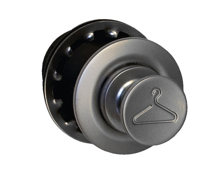 Push lock coat hook