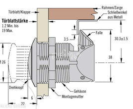 Reimo Drehpushlock, Einloch 1,2 - 52534 | Stahlor image 4