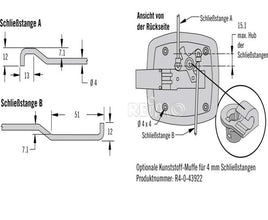 Reimo Kofferklappenschloß weiß - 52538 | Stahlor image 3
