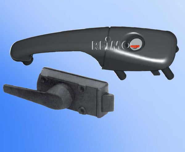 Zadi Door lock CARAVAN right, without cylinder and key, black - 52601 | Stahlor image 1