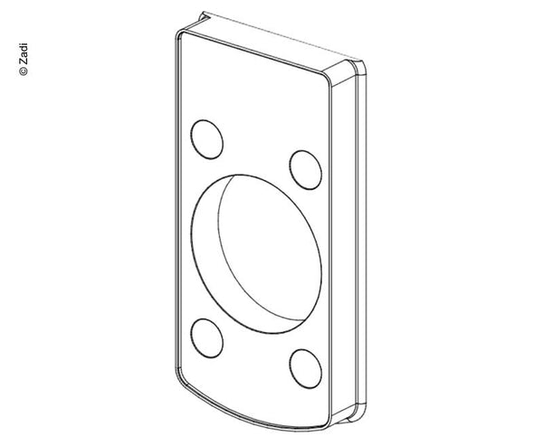 Zadi Door lock spacer plate for wall thickness 13mm for item no. 52601 / 52602 - 52603 | Stahlor image 1