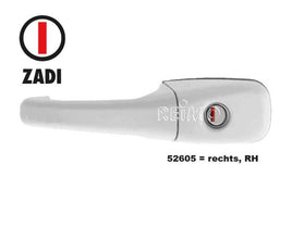 Zadi Exterior grip CARAVAN right, without cylinder and key, white - 52605 | Stahlor image 2