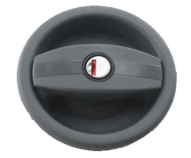 Zadi Door lock CARAVAN right, black/black - 52607 | Stahlor image 1