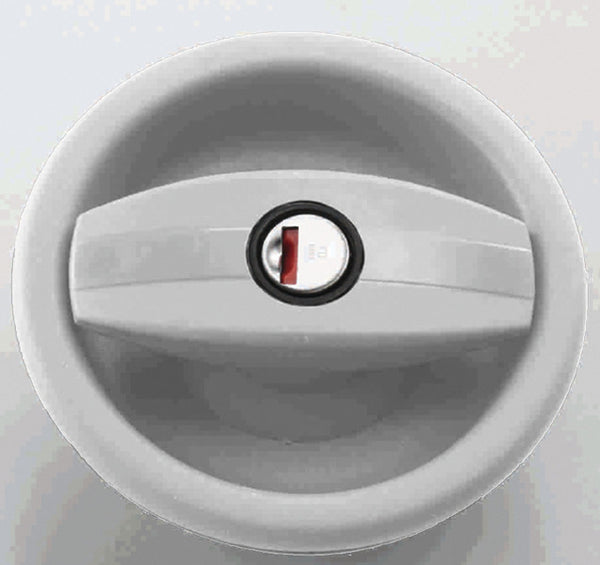 Zadi Door lock CARAVAN right, without cylinder and key, black/white - 52608 | Stahlor image 1