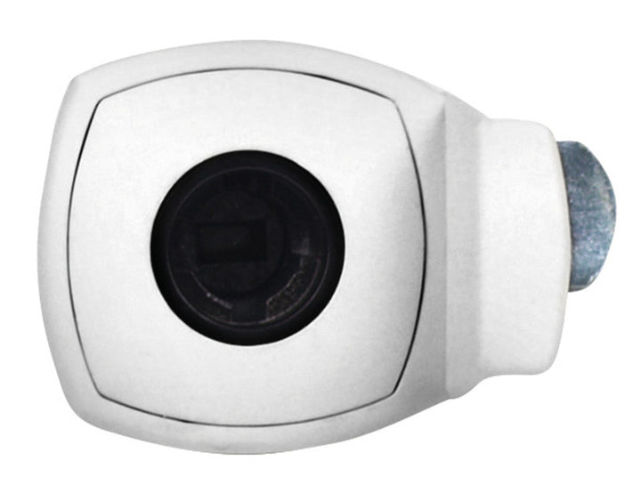 Square white flap lock with handle