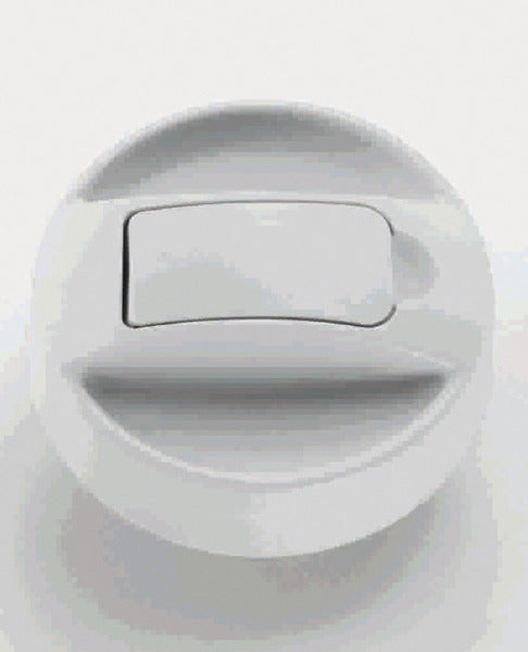Tank lock with locking flap, white