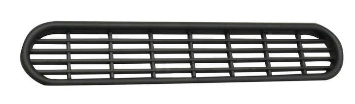 Ventilation grille oval 205x40, silver