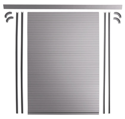 Rolling shutter door complete set - Silver