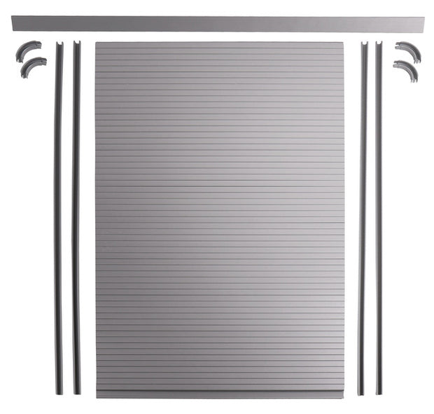 Rolling shutter door complete set - Silver