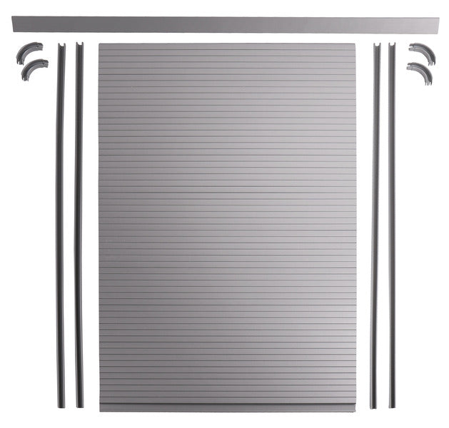 Rolling shutter door complete set - Silver