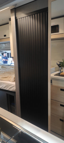 Roller Door for Bathroom and Toilet Compartments with Mounting Rails