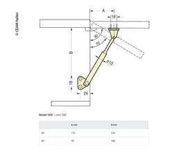 Reimo Support flap holder 20 cm - 53212 | Stahlor image 2