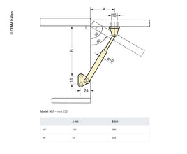 Reimo Support flap holder 25 cm - 53213 | Stahlor image 2