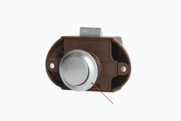 Reimo Rosette crome / matte for Push Lock furniture lock 53269 - 532691 | Stahlor image 1