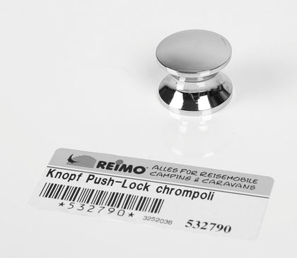 Push Lock - spare button chrome polished