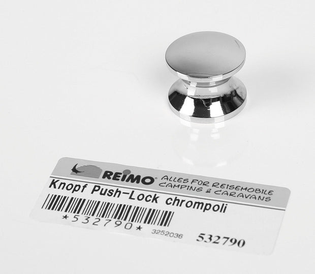 Push Lock - spare button chrome polished