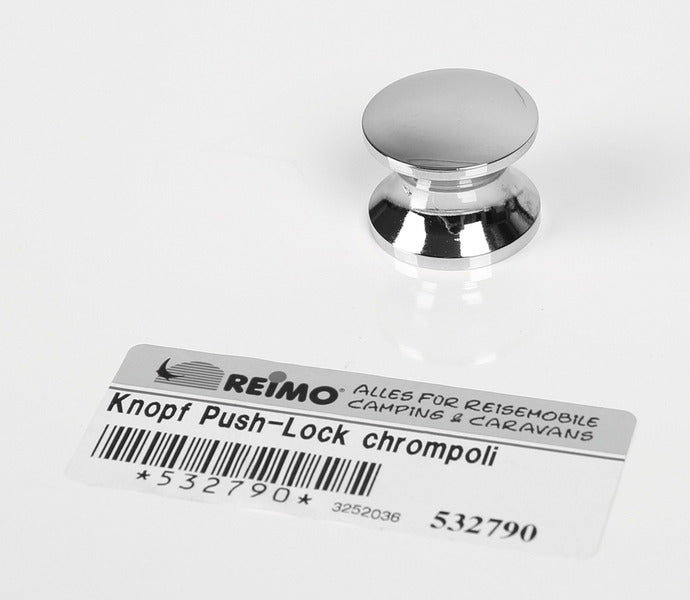 Push Lock - spare button chrome polished