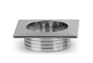 Reimo Rosette for Push-Lock chrome polished square for wall thickness 19mm - 532792 | Stahlor image 2