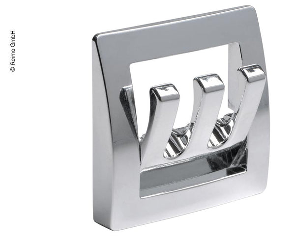 FAWO Wardrobe hook plastic, colour chrome 1 pc. loose - 533381 | Stahlor image 1