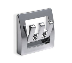 FAWO Wardrobe hook plastic, colour chrome 1 pc. loose - 533381 | Stahlor image 2