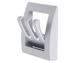 FAWO Wardrobe holder matt silver 1 piece, folding, 3 hooks - 53363 | Stahlor image 2