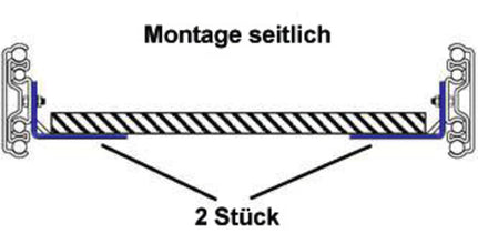 Reimo Mounting for full-extension runner, length: 559mm, 2x L-angle - 533881 | Stahlor image 2