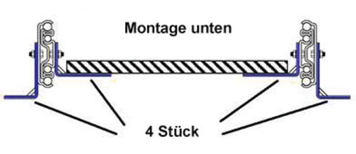Reimo Mounting for full-extension runner, length: 559mm, 2x L-angle - 533881 | Stahlor image 3