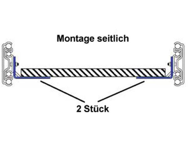 Reimo Mounting for full-extension runner, length: 559mm, 2x L-angle - 533881 | Stahlor image 1