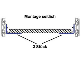 Reimo Mounting for full-extension runner, length: 559mm, 2x L-angle - 533881 | Stahlor image 1