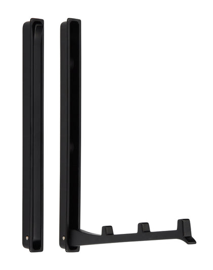 Reimo Folding Coat Hook, Double, Matte Black, 177 x 13 x 19 mm