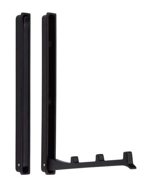 Reimo Folding Coat Hook, Double, Matte Black, 177 x 13 x 19 mm
