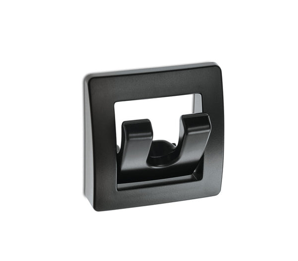 Reimo Coat hooks / wall hooks black matt - sliding blister-packed - 53590 | Stahlor image 1