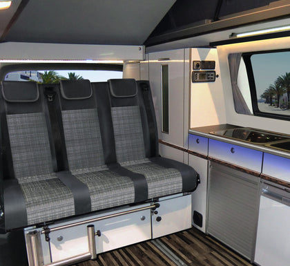 Upholstery Fabric - Automotive Upholstery Tunja Black/Grey