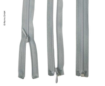 zipper, 170 cm, divisible, grey
