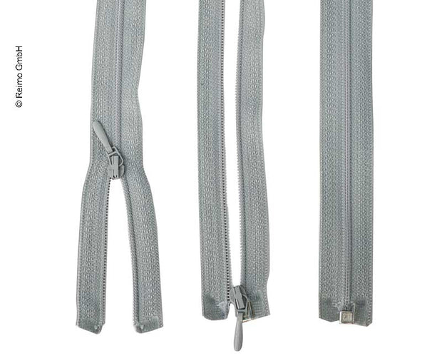 zipper, 170 cm, divisible, grey