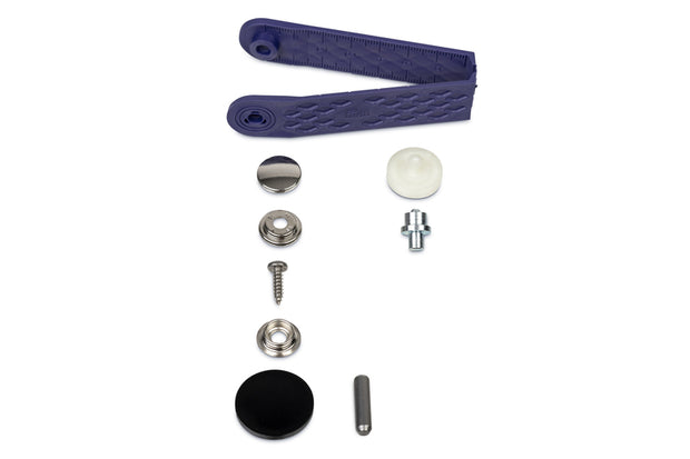 Sew free snap fasteners for attaching fabrics to wood or sheet metal - 10 pieces