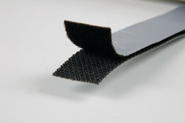 Reimo Velcro tape self-adhesive 20mm to 120°C black - 56319 | Stahlor image 1