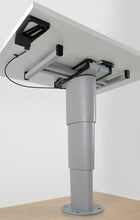 KESSE Single column lift table Primero Comfort - H 350 - 710 mm - silver gray - 570861 | Stahlor image 2