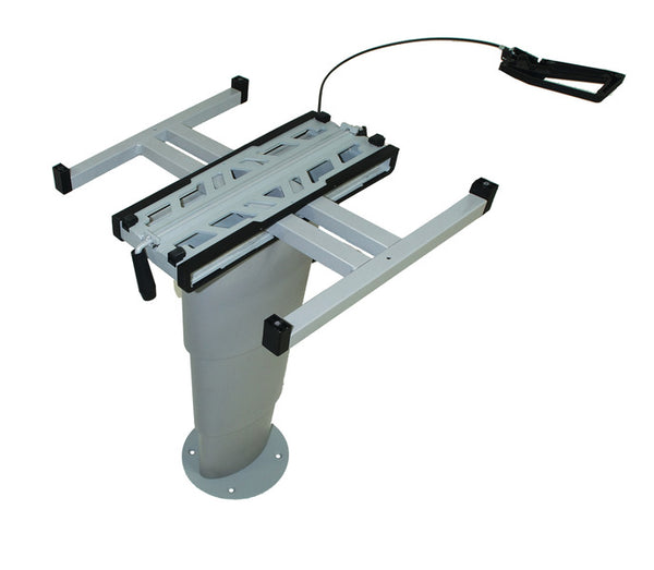 KESSE Single column lift table Primero Comfort - H 350 - 710 mm - silver gray - 570861 | Stahlor image 1