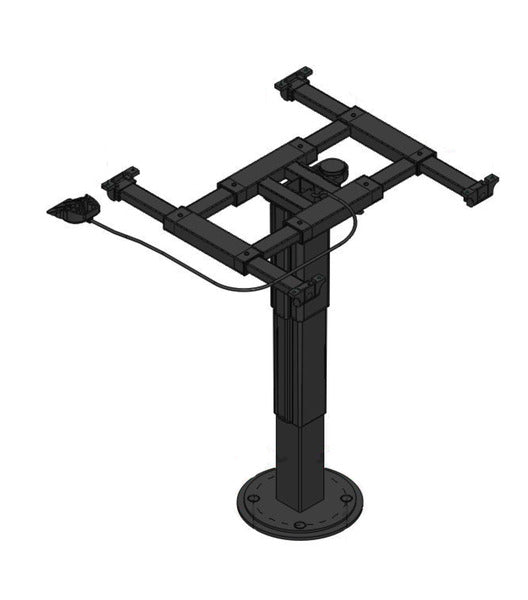 ILSE Single column lift table 355-735mm, stroke 375mm, 360Â° rotatable - 57118 | Stahlor image 1