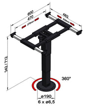 ILSE Single column lift table 342 - 712 mm - 57123 | Stahlor image 2
