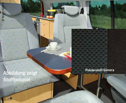 Variotech 1000 Seat Bench 575, Fixed, VW T5/T6 SWB, Left and Right, Apple Decor