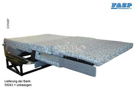 FASP Seat/sleeper bench, one side armrest, 3-point belts, bed:1700x1000mm - 59243 | Stahlor image 3