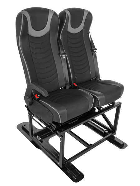 Double bench seat with Isofix for vehicles without double bottom