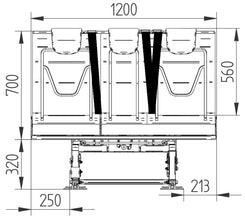 FASP Sitzbank 540 schw/schw - 59263 | Stahlor image 2