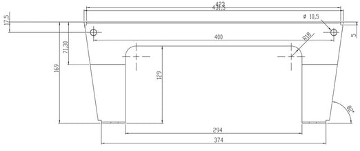 Sportscraft Seat box flat f. Ducato 2002 (instead of the original box) - 59545 | Stahlor image 2