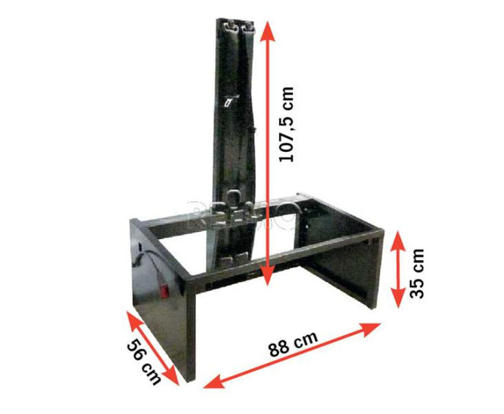 3-point belt trestle for Ducato and similar - W88 x D56 x H107.5 cm