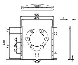 CTA Rotary console Sprinter/Crafter 2006 - 2016 - driver and passenger side - 59655 | Stahlor image 2